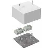 Огнестойкая коробка Промрукав разветвительная для кабель-канала Е15-Е60 85x85x45 40-0460-FR6.0-4-4-Р