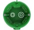 Коробка установочная Greenel D68x62 для кирпичных стен, ЗЕЛЕНАЯ GE40014-10-R 2
