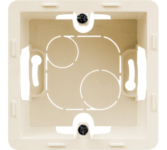 Коробка накладного монтажа Legrand - 1 пост - INSPIRIA - слоновая кость 673981