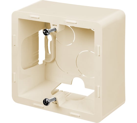 Коробка накладного монтажа Legrand - 1 пост - INSPIRIA - слоновая кость 673981