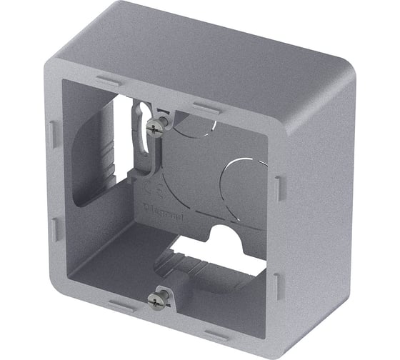 Коробка накладного монтажа Legrand - 1 пост - INSPIRIA - алюминий 673982