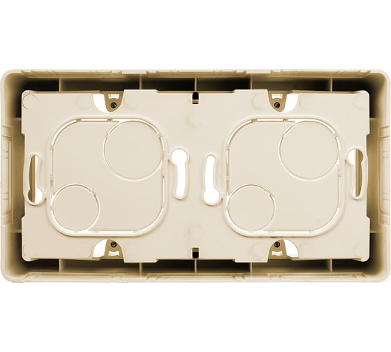 Коробка накладного монтажа Legrand - 2 поста - INSPIRIA - слоновая кость 673991