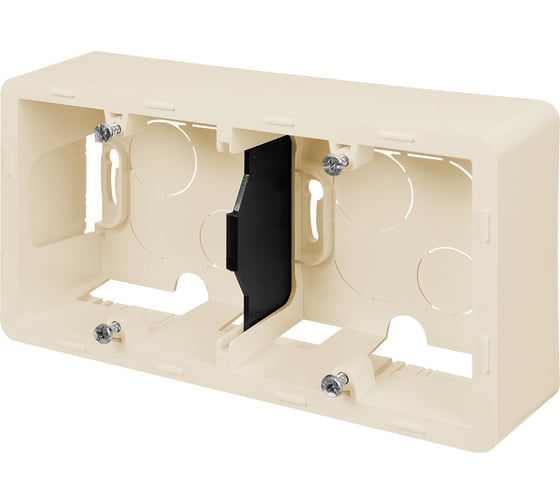 Коробка накладного монтажа Legrand - 2 поста - INSPIRIA - слоновая кость 673991