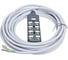 Распределительная коробка VELLEDQ M12-A3-8K5P-3.0TL/GY, разъем М12, портов 8, 5pin, PNP, кабель TL серый 3м 08-00034447 1