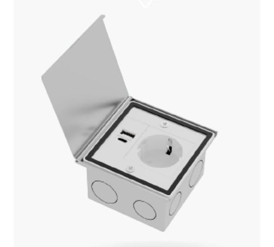 Лючок KOPOS PrimePort на 3 модуля 45х22,5 PP-SOP 5S (INOX) PP-SOP-5S-3-IX