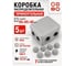 Коробка распределительная для проводов 23 БОЛТА прямоугольная 65х65 мм, 5 шт, 24-0540ф5 2