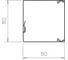 Кабель-канал OBO Bettermann металлический LKM 80x80x2000, S=0,7 мм, FS 6247194 2