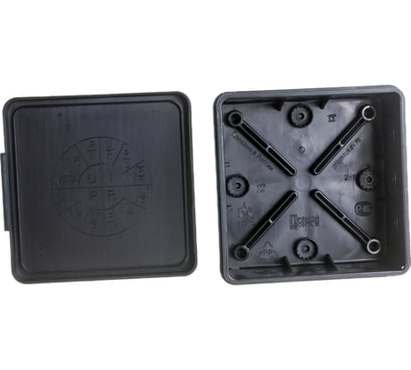 Распределительная коробка Промрукав для прямого монтажа двухкомпонентная безгалогенная HF 100x100x40 12 вводов 60-0303-9005