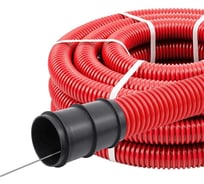 Гофра для кабеля TDM ELECTRIC двустенная 63мм ПНД с зондом 50 метров красная SQ0413-5063