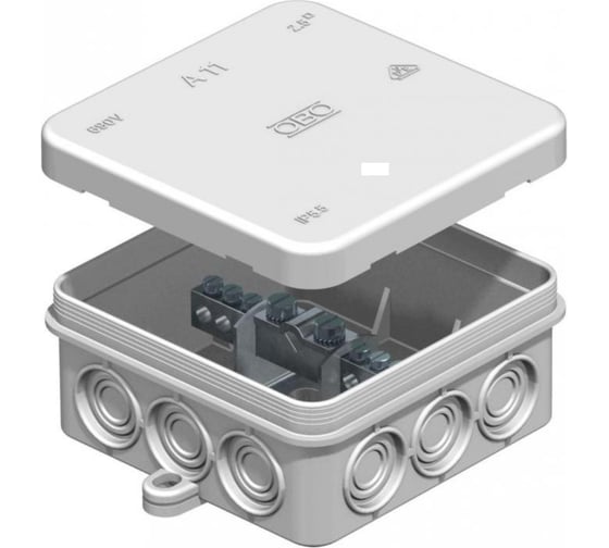 Коробка уравнивания потенциалов OBO Bettermann 7 подключений, IP55 (10 шт/уп), 5015557