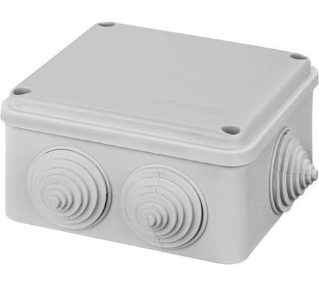 Коробка распределительная TDM ELECTRIC 100х100х50мм, крышка на винтах, IP55, 6 входов SQ1401-1234
