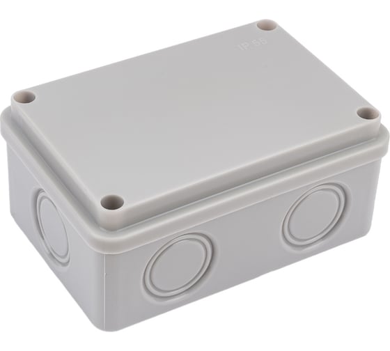 Коробка распределительная TDM ELECTRIC 120х80х50мм, крышка, IP55, 6 входов, без гермовводов SQ1401-0825