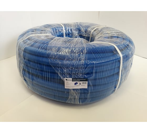 Гофрированная труба ПНД ZITEG D32мм (31/27) цвет синий, 100м. 7930108870980