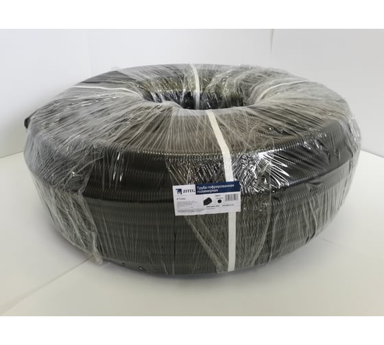 Гофрированная труба ПНД ZITEG D32мм (31/27) цвет черный, 100м. 7930108870966
