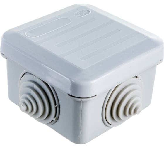 Распаечная коробка ЭРА KORz-70-70-40-4gv открытой установки 70x70x40мм Б0055758