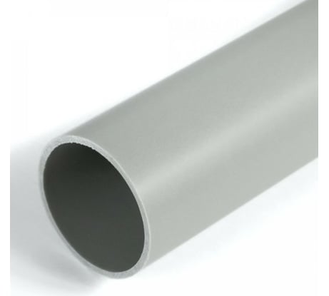 Жесткая труба Строитель ПВХ 3-х метровая серая d50мм PR05.0105