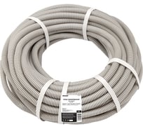 Гофрированная труба из ПВХ REXANT с зондом d 20 мм серая 25 м 28-0200-25