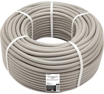 Гофрированная труба из ПВХ REXANT с зондом d 16 мм серая 50 м 28-0160-50