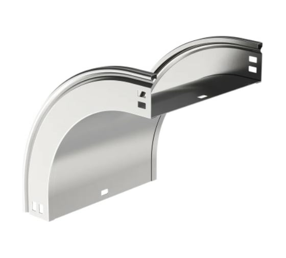 Плавный поворот IEK ESCA 90град тип В20 80x300мм CPV41-0-90-080-300 1