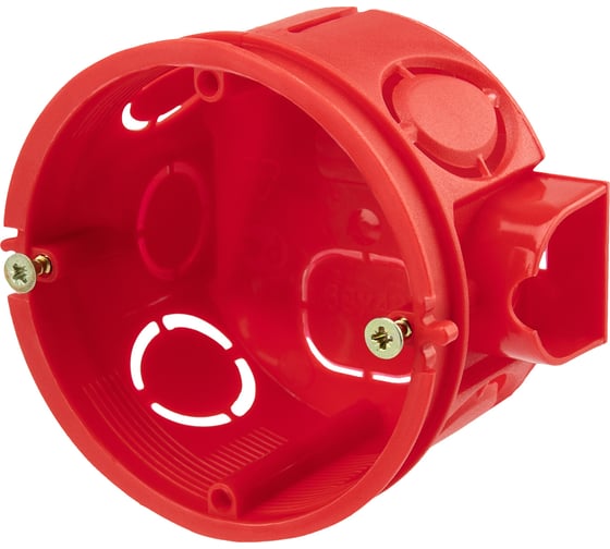 Установочная коробка REXANT бетон/кирпич, 68x40 мм, с саморезами 28-3067 1