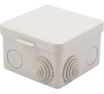 Распределительная коробка наружного монтажа REXANT с откидной крышкой 80x80x50 мм IP54 28-3064