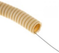 Легкая гофротруба ПВХ Урал ПАК с протяжкой под светлое дерево-20 мм (25), м ГФ-8104120-025