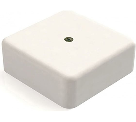 Распаечная коробка DIRECT ELECTRIC 75x75x20 белая с винтом DE19722067