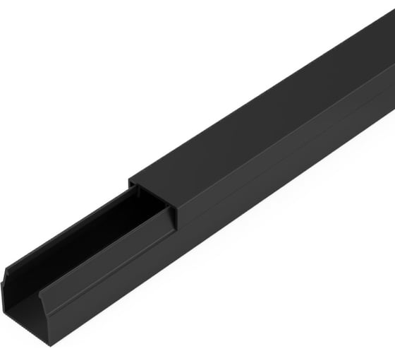 Кабель-канал Промрукав черный 2-й замок в п/э 12x12 2м PR03.0208