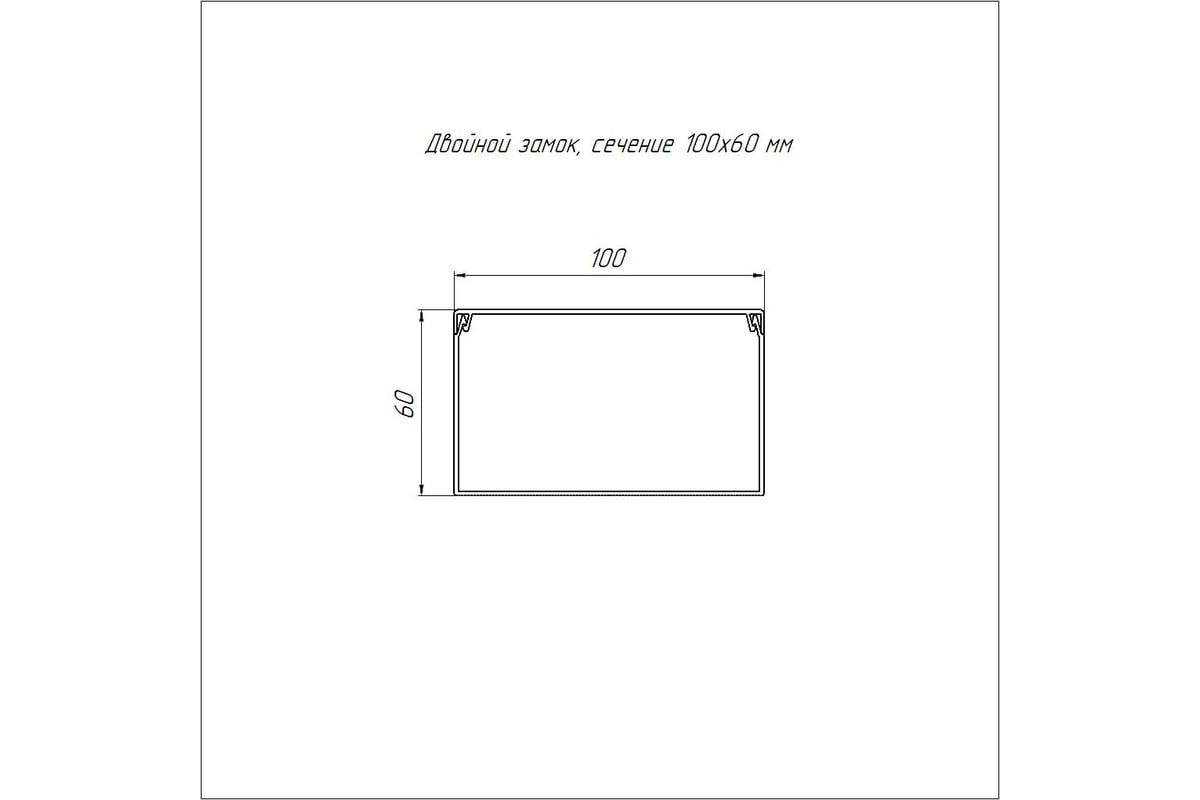 Кабель-канал Промрукав черный 2-й замок в п/э 100x60 2м PR03.0222 -  выгодная цена, отзывы, характеристики, фото - купить в Москве и РФ