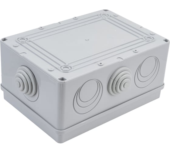 Коробка Экопласт JBS210 КУП 8x12мм, 14 зажимов, 150А, о/п, 210x150x100, 8 вых, IP55 44016KP