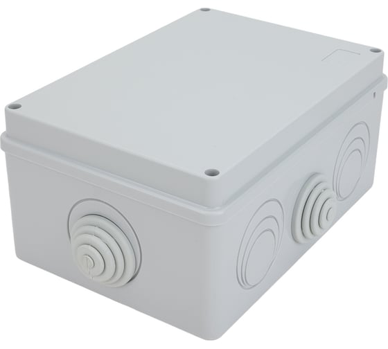 Коробка Экопласт JBS210 КУП 8x12мм, 14 зажимов, 150А, о/п, 210x150x100, 8 вых, IP55 44016KP