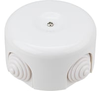 Фарфоровая распаечная коробка TDM D7,8x4,5см белая SQ2802-0011