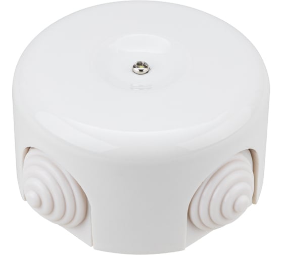 Фарфоровая распаечная коробка TDM D7,8x4,5см белая SQ2802-0011