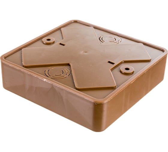Распаечная коробка IEK КМ для о/п 100x100x29мм дуб UKO10-100-100-029-K24-E