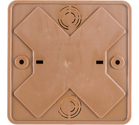 Распаечная коробка IEK КМ для о/п 100x100x29мм дуб UKO10-100-100-029-K24-E