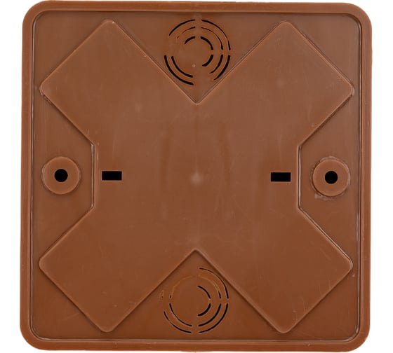 Распаечная коробка IEK КМ для о/п 100x100x44мм дуб UKO10-100-100-044-K24-E