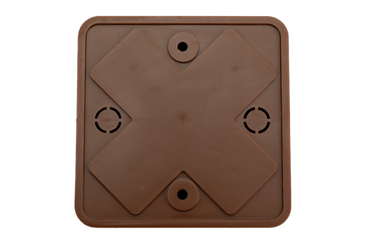 Распаечная коробка IEK КМ для о/п 75x75x20мм дуб UKO10-075-075-020-K24 ...