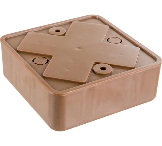 Распаечная коробка IEK КМ для о/п 75x75x28мм дуб UKO10-075-075-028-K24-E