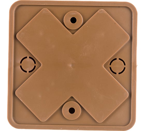 Распаечная коробка IEK КМ для о/п 75x75x28мм дуб UKO10-075-075-028-K24-E