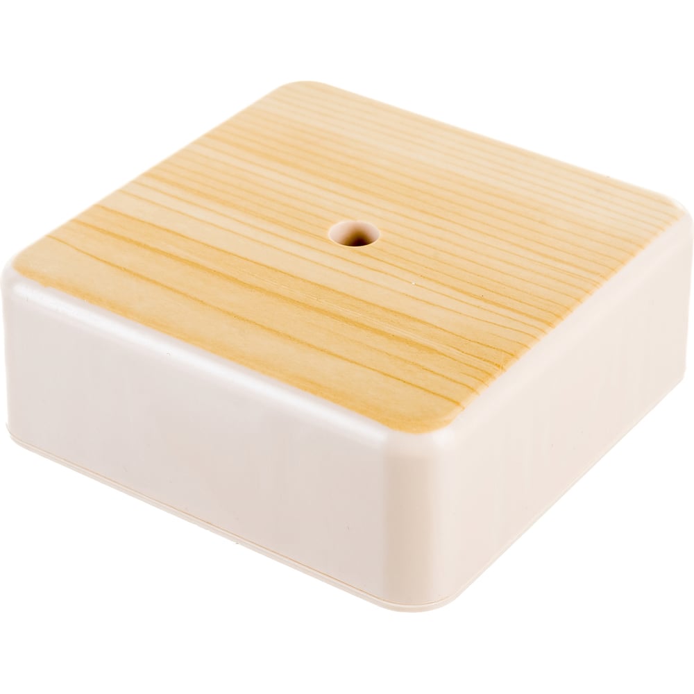 Распаечная коробка IEK КМ для о/п 75x75x28мм сосна UKO10-075-075-028 ...