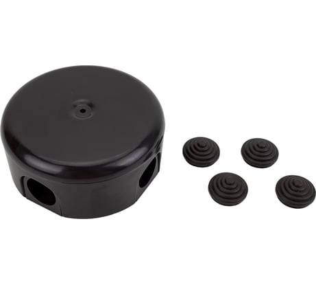 Распределительная коробка Bironi 110мм, пластик, цвет коричневый (4 кабельных ввода в комплекте) B1-522-22-K