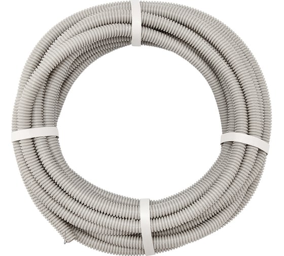 Гофрированная труба REXANT из ПВХ с зондом, d16 мм, 10 м 28-0016-10
