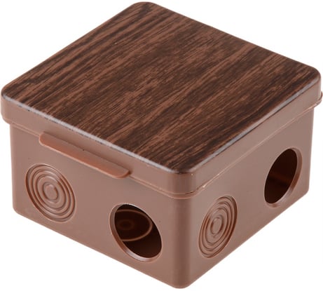 Распределительная коробка ЮПИТЕР ОП 80x80x50 мм бук JP7113-11