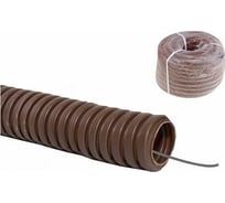 Гофрированная труба ЮПИТЕР ПВХ 20 с зондом 25 м бук JP3111-03