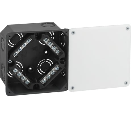 Распаячная коробка ЭРА KRT-k-107-107-50 для твердых стен, клеммник, крышка IP42, Б0057233