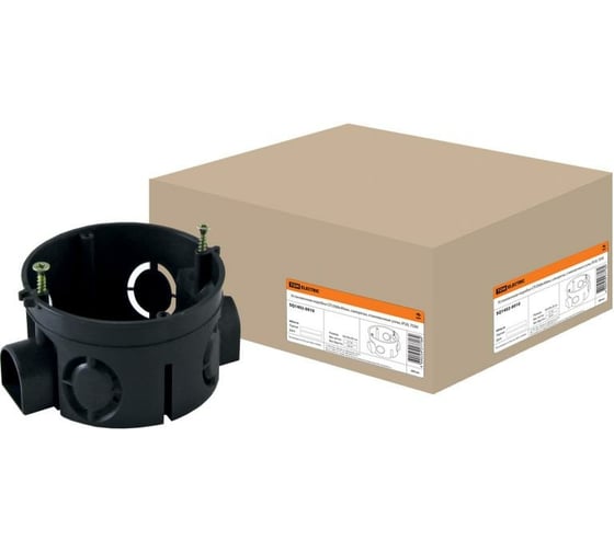 Коробка распределительная TDM ELECTRIC D68х40мм, саморезы, стыковочные узлы, IP20 SQ1402-0910 1