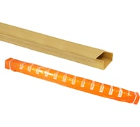 Кабель-канал TDM ELECTRIC 20x10 желтая сосна 3D (100м) (2м/50шт в упак) SQ0402-0604