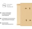 Кабель-канал TDM ELECTRIC 100x60 желтая сосна 3D (2м/6шт в упак) SQ0402-0610 2
