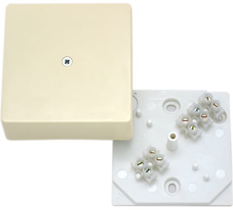 Распределительная коробка с клеммником 75х75х30мм HEGEL КРК2702 02