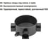 Коробка распределительная TDM ELECTRIC D80х35мм, IP42, 3-х рожковая, черная упаковка 150 штук SQ1401-4044 3